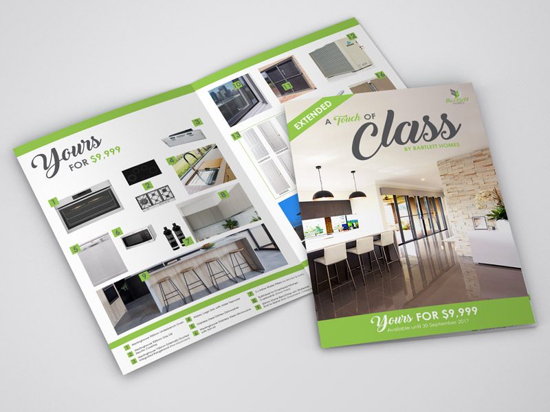 bartlett homes promotional brochure design