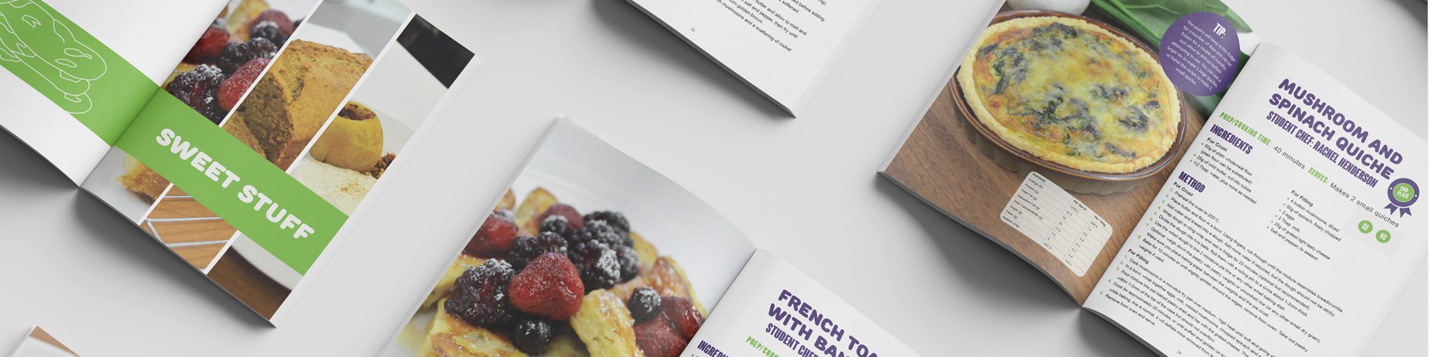 lucreative cookbook banner design