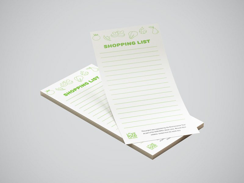 shopping list design