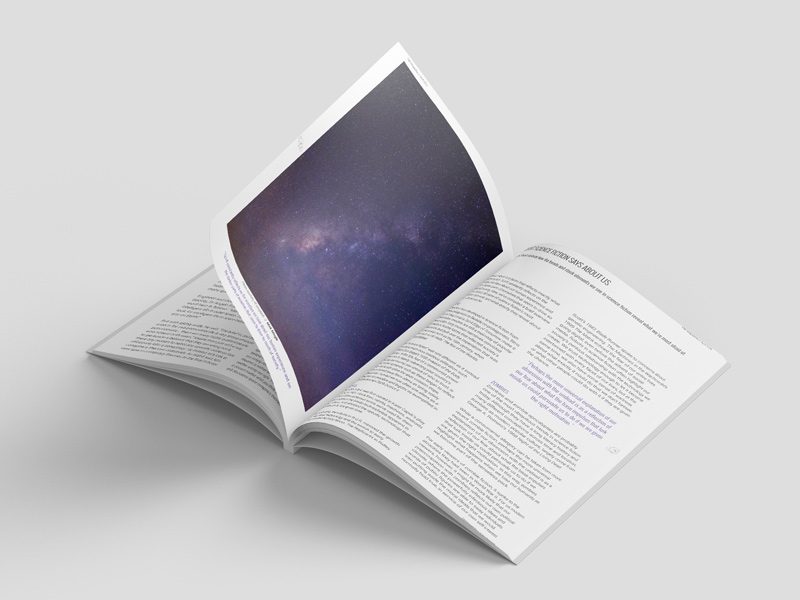 space magazine spread